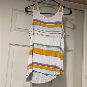 a.n.a Multicolor Striped Tank Top